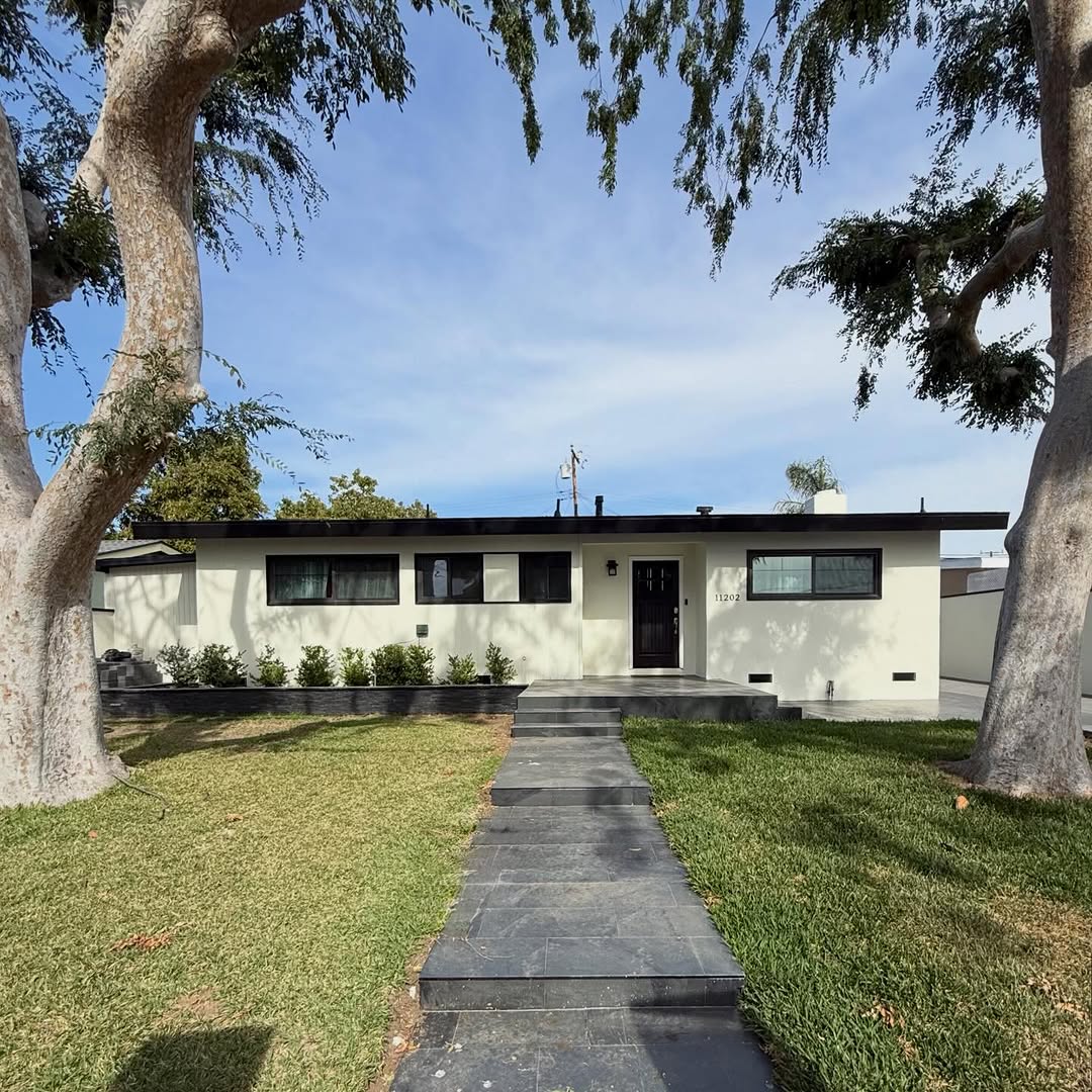 House and Front Yard remodel project coming along in Whittier.