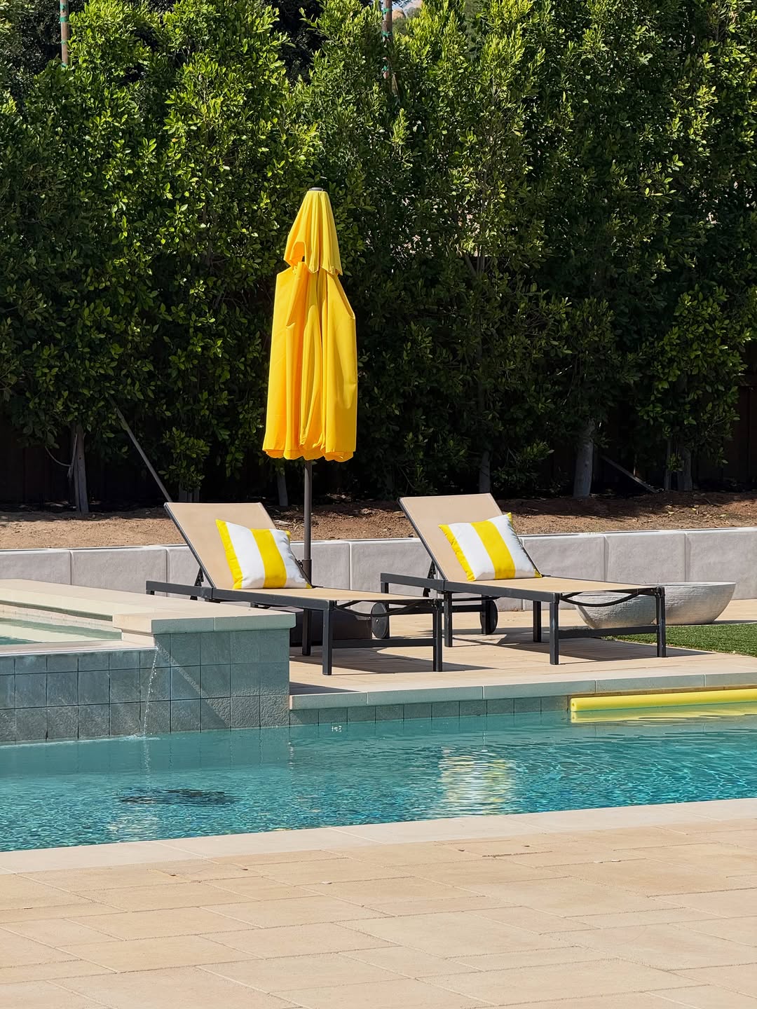 Years ago we designed this as a backyard. Looking at it now, it feels more like a private resort that became home.
